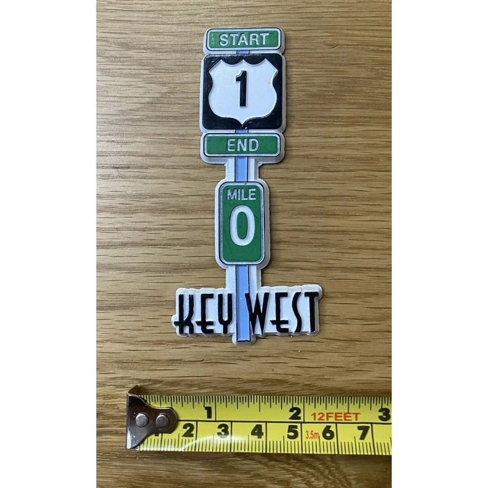 Lot Of 10 State Magnets, Assorted Materials, Assorted Sizes